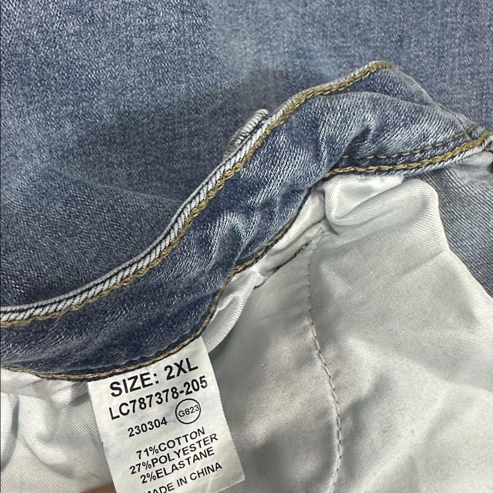 Womens Plus Size Bootcut Jeans Women's High Stretch Straight Jeans Size 2XL - Picture 7 of 7